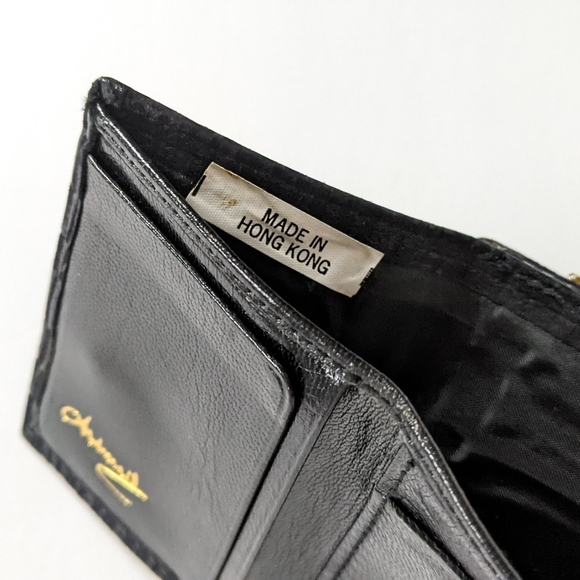 Vintage Black Leather Wallet - Picture 9 of 10
